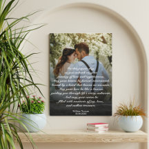 Customisable Wedding Gift, Scripted Wall Art