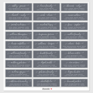 Customisable Wedding Guest Address Labels