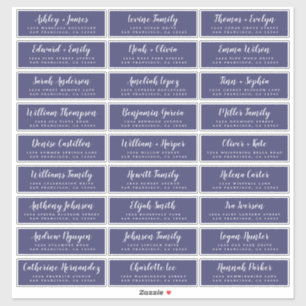 Customisable Wedding Guest Address Labels