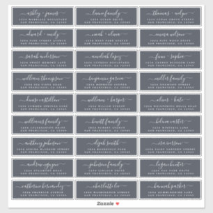 Customisable Wedding Guest Address Labels