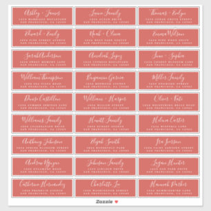 Customisable Wedding Guest Address Labels