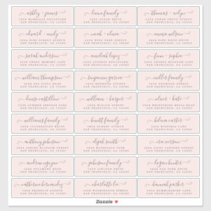 Customisable Wedding Guest Address Labels