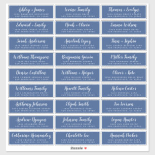 Customisable Wedding Guest Address Labels
