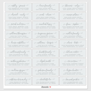 Customisable Wedding Guest Address Labels