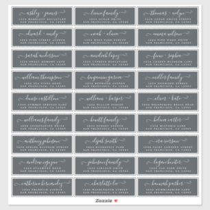 Customisable Wedding Guest Address Labels