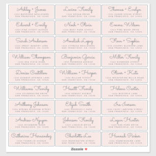 Customisable Wedding Guest Address Labels