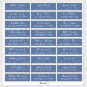 Customisable Wedding Guest Address Labels