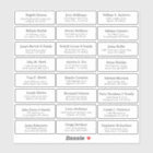 Customisable wedding guest address labels sticker