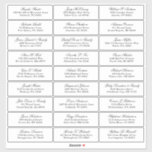 Customisable wedding guest address labels sticker<br><div class="desc">Easy to personalise,  names and addresses / individual wedding shipping address label stickers for guests.</div>