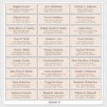 Customisable wedding guest address labels sticker<br><div class="desc">Easy to personalise,  names and addresses / individual wedding shipping address label stickers for guests. Champagne pink</div>