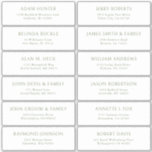 Customisable wedding guest address labels sticker<br><div class="desc">Easy to personalise,  names and addresses / individual wedding shipping address label stickers for guests.</div>