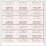 Customisable wedding guest address labels sticker<br><div class="desc">Easy to personalise,  names and addresses / individual wedding shipping address label stickers for guests. Blush pink</div>
