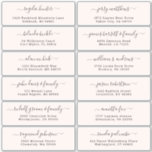 Customisable wedding guest address labels sticker<br><div class="desc">Easy to personalise,  names and addresses / individual wedding shipping address label stickers for guests.</div>