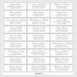 Customisable wedding guest address labels sticker<br><div class="desc">Easy to personalise,  names and addresses / individual wedding shipping address label stickers for guests.</div>