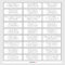 Customisable wedding guest address labels sticker