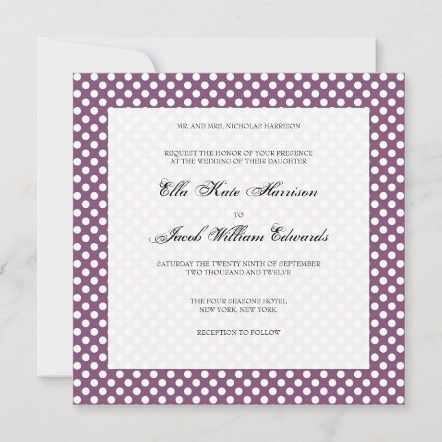 Customisable Wedding Invitation (Front)
