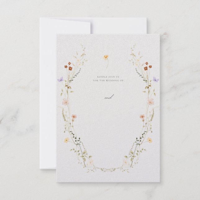 Customisable wedding invitation (Front)