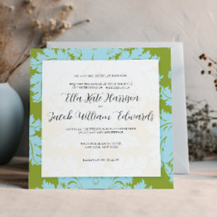Customisable Wedding Invitation :: DAMASK