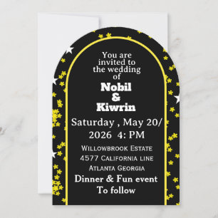 Customisable Wedding Invitation Elegant