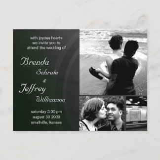 Customisable Wedding Invitation Photos Images Postcard