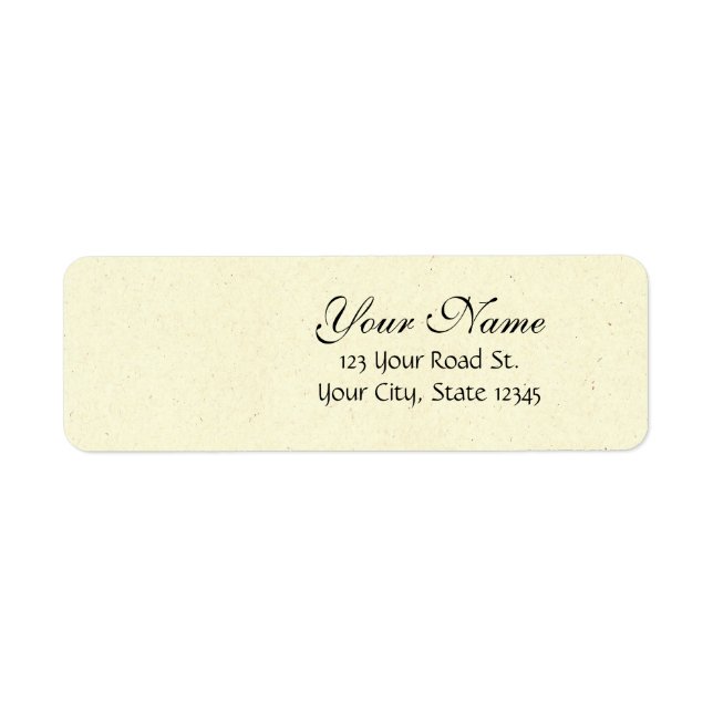 Customisable Wedding Invitation Sets Return Address Label (Front)