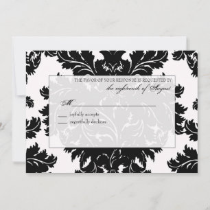 Customisable Wedding RSVP Response Card
