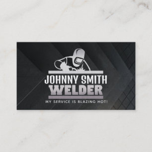 Customisable Welder Slogans Business Cards
