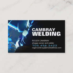 Customisable Welding Business Cards
