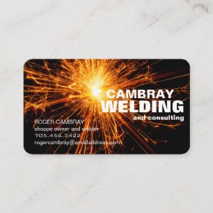 Customisable Welding Consultant Business Cards
