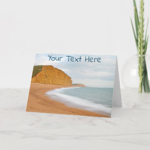 Customisable West Bay, Dorset Card