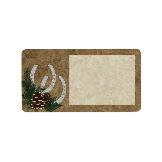 Customisable Western Address Stickers (Front)