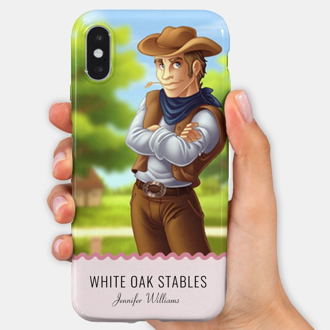 Customisable Western Cowboy  iPhone Case (Creator Uploaded)