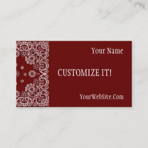 Customisable Western Style Business Cards