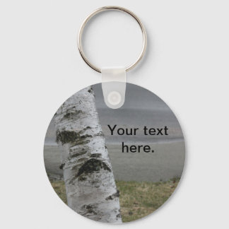 Customisable White Birch Keychain