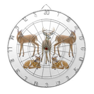 Customisable White Tailed Deer Dart Board