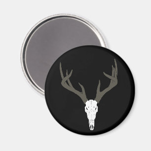 Customisable White-Tailed Deer Skull Magnet
