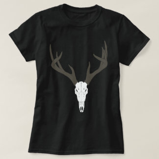 Customisable White-Tailed Deer Skull T-Shirt