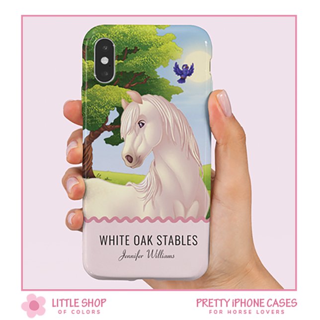 Customisable White Thoroughbred Horse Case-Mate iPhone Case (Creator Uploaded)