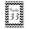 Customisable White Zigzag Numbered