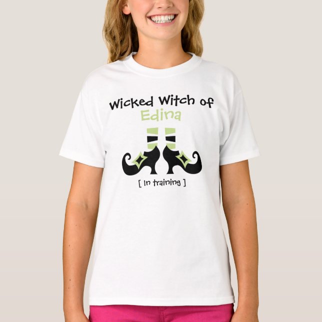 Customisable Wicked Witch Halloween T-Shirt (Front)