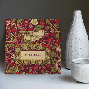 Customisable William Morris Strawberry Thief Ceramic Tile
