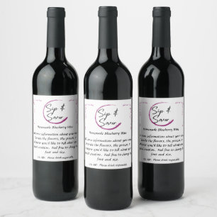 Customisable Wine Label