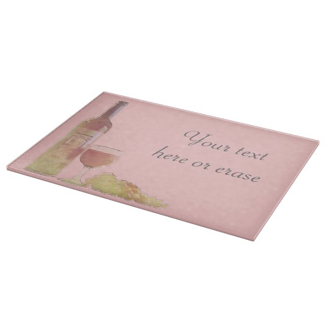 Customisable Wine Rose Grape Cutting Board (Corner)