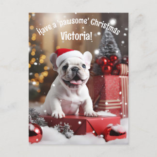  Customisable Winter Whiskers Wonderland Postcard
