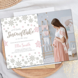 Customisable Winter Wonderland Baby Shower Invitation