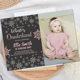 Customisable Winter Wonderland Party Invitations