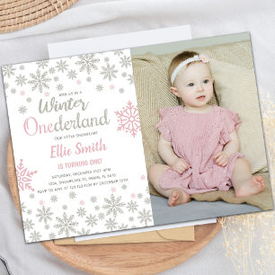 Customisable Winter Wonderland Party Invitations