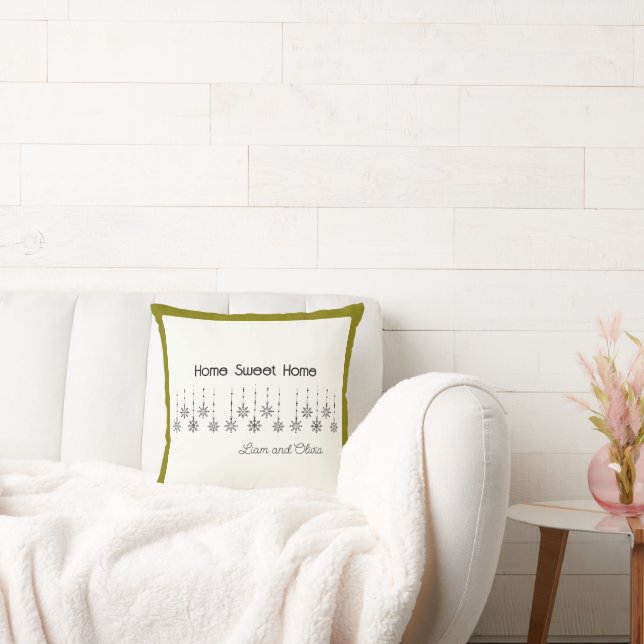 Customisable Winter Wonderland Throw Pillow (Couch)