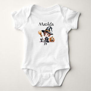Customisable Witch Baby Suit -Halloween Outfit Bodysuit