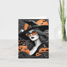 Customisable Witchy Vibes Folding Card